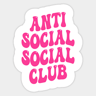 Anti social social club Sticker